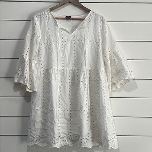 Eyelet tunic
